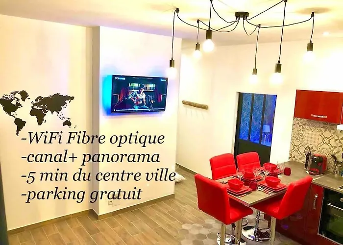 Le Led Room,Centre Ville Place De Parking Gratuite